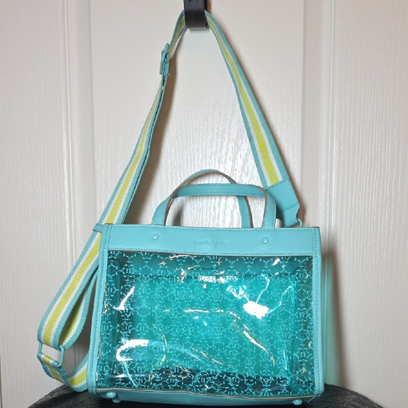 Nanette Lepore Transparent Aqua Shoulder Bag - Picture 1 of 3